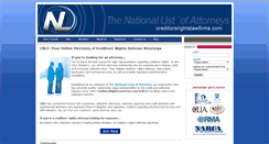 Desktop Screenshot of creditorsrightslawfirms.com