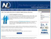 Tablet Screenshot of creditorsrightslawfirms.com